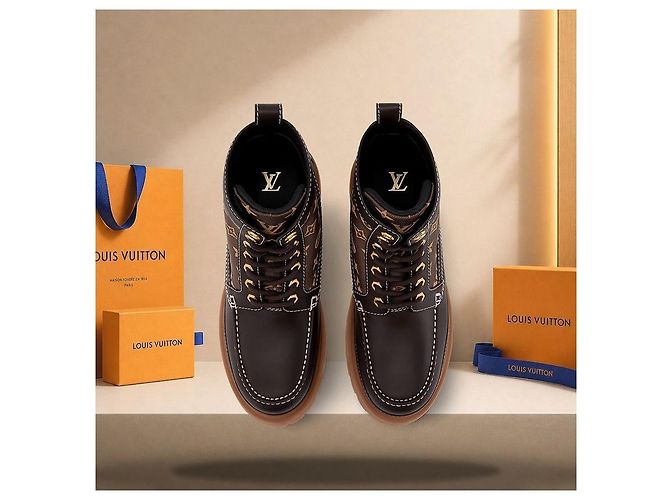 Louis Vuitton Stivaletti Remix Marrone - vista 4