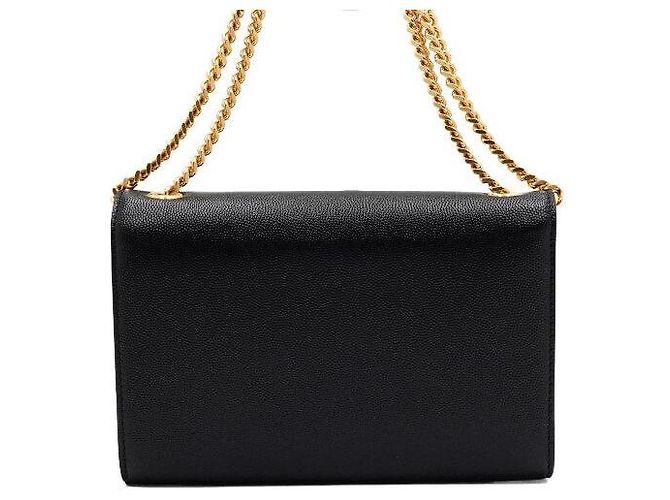 Saint Laurent Borsa a tracolla Classic Kate Small Monogram con catena dorata Nero - vista 4