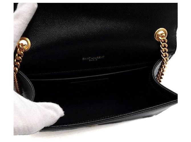 Saint Laurent Borsa a tracolla Classic Kate Small Monogram con catena dorata Nero - vista 5