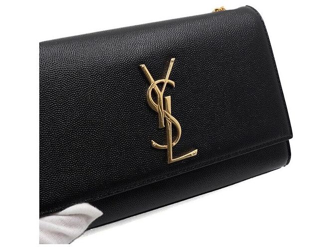 Saint Laurent Borsa a tracolla Classic Kate Small Monogram con catena dorata Nero - vista 8