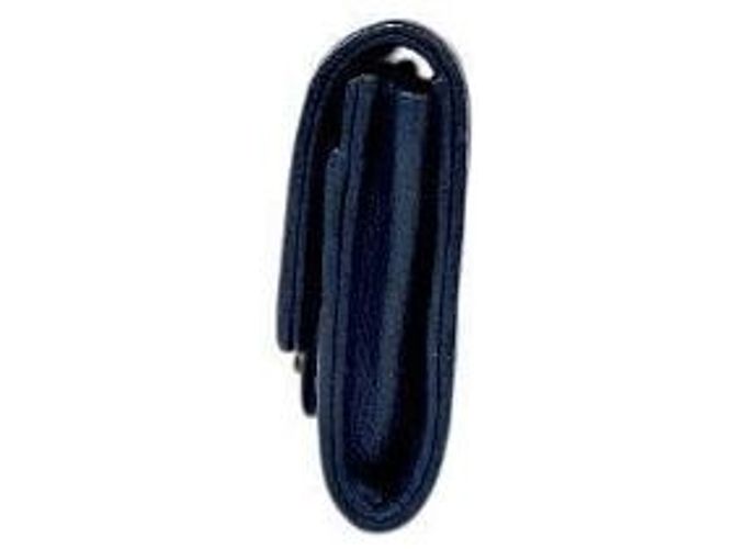 Chanel Kartenetui aus Navy Caviar Leder Blau - Ansicht 2