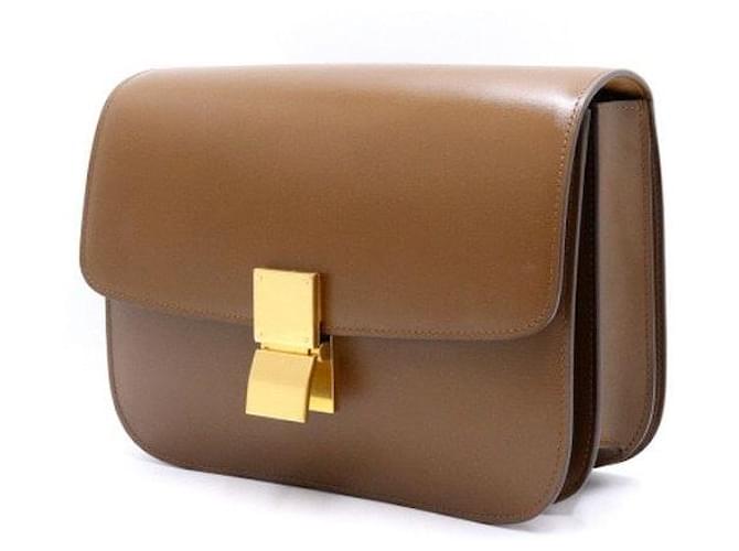Céline Borsa a spalla e borsa a tracolla Classic Box in pelle di vitello Medium Marrone - vista 2