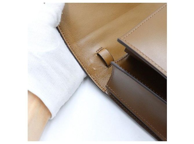 Céline Borsa a spalla e borsa a tracolla Classic Box in pelle di vitello Medium Marrone - vista 4