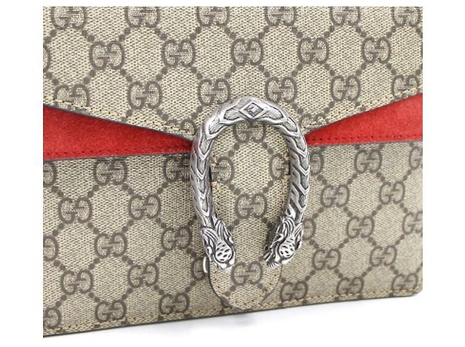 Gucci Mini borsa a tracolla Dionysus Tiger Head Marrone - vista 4