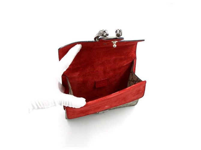 Gucci Mini borsa a tracolla Dionysus Tiger Head Marrone - vista 5