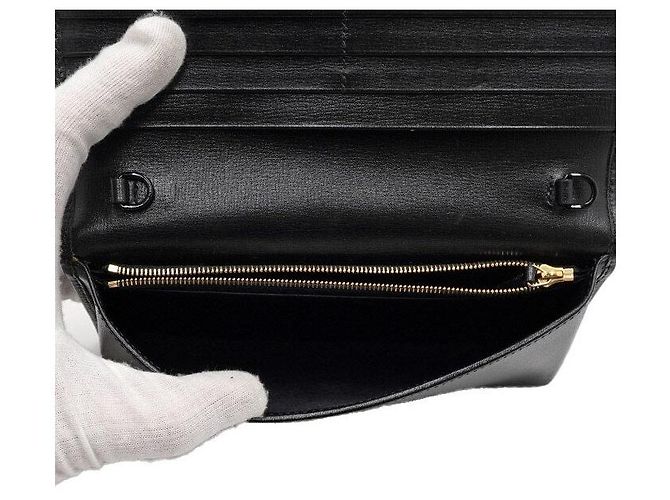 Horsebit 1955 Gucci Borsa a tracolla con catena e portafoglio con morsetto in pelle nera Nero - vista 6