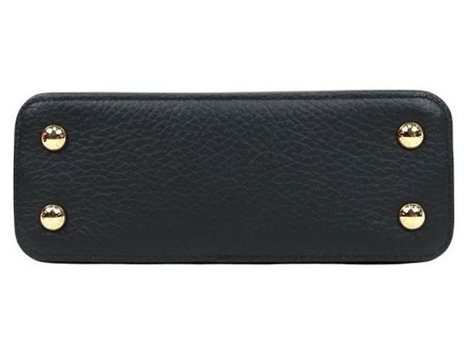 Louis Vuitton Mini Borsa Tote Capucines Nera Nero - vista 4