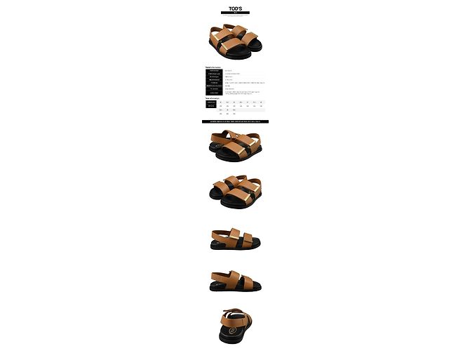 Tod's Sandali in pelle marrone - vista 2