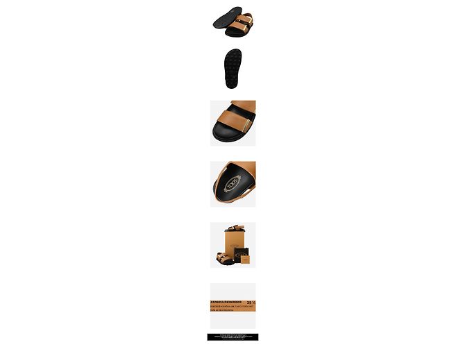 Tod's Sandali in pelle marrone - vista 3