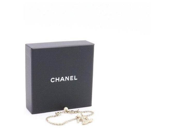 Chanel Bracciale di perle per donna con logo CC in cristallo - vista 5