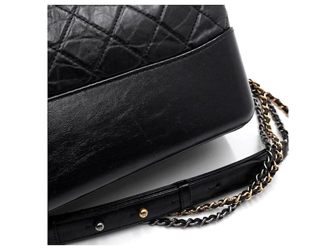 Chanel Borsa Hobo a tracolla Nero - vista 12