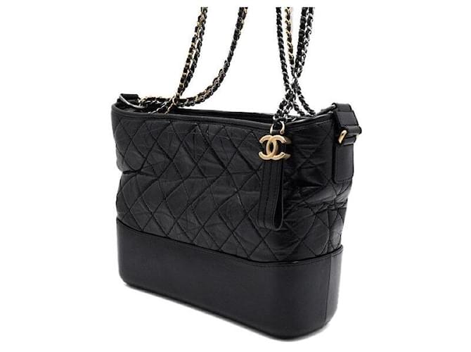 Chanel Borsa Hobo a tracolla Nero - vista 3