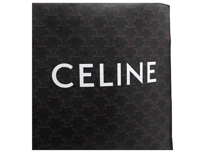 Céline Triomphe Small Vertical Cabas Tote und Schultertasche Schwarz - Ansicht 11