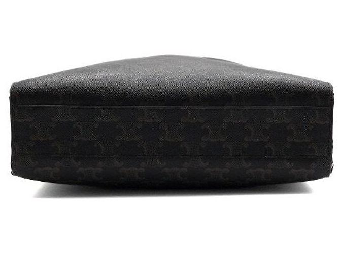 Céline Triomphe Small Vertical Cabas Tote und Schultertasche Schwarz - Ansicht 7
