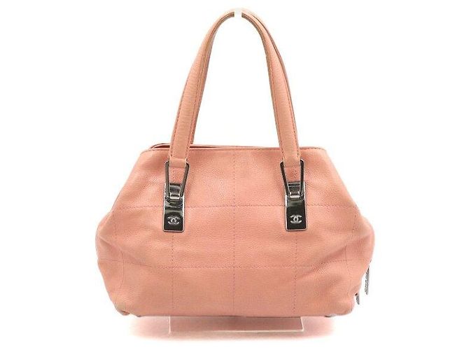 Chanel Borsa Tote e Borsa a Spalla in Caviar Soft Rosa con Cuciture CC Argentate - vista 4