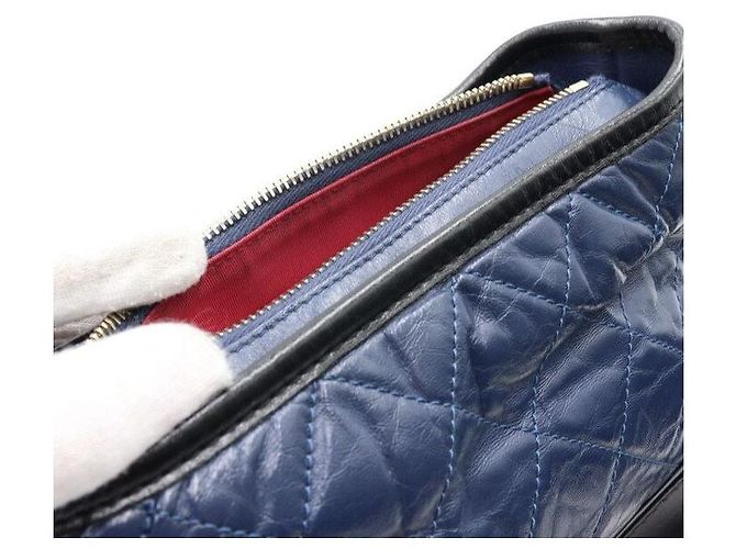 Chanel Borsa a tracolla piccola Gabrielle Hobo con catena e crossbody Blu - vista 6