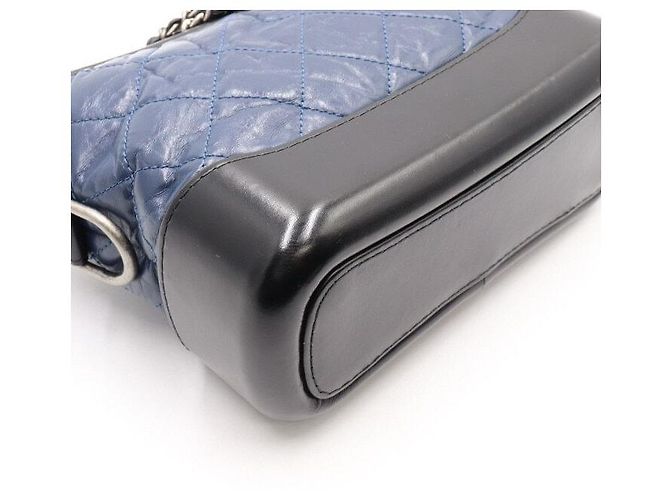 Chanel Borsa a tracolla piccola Gabrielle Hobo con catena e crossbody Blu - vista 7