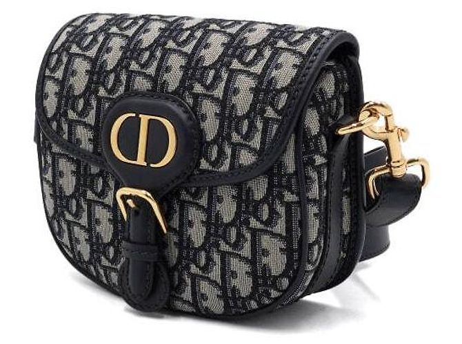 Dior Piccola borsa a tracolla e crossbody Bobby da donna in jacquard obliquo blu - vista 3