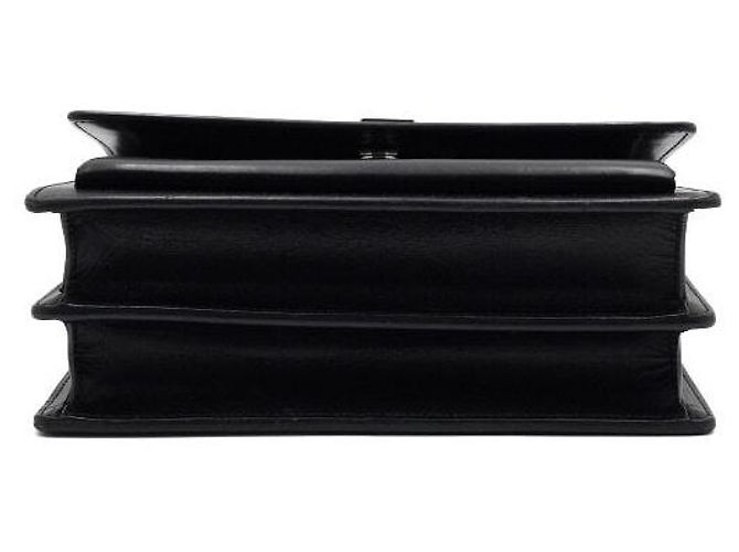 Saint Laurent Medium Sunset Monogram Black Schultertasche mit silberner Kette - Ansicht 7