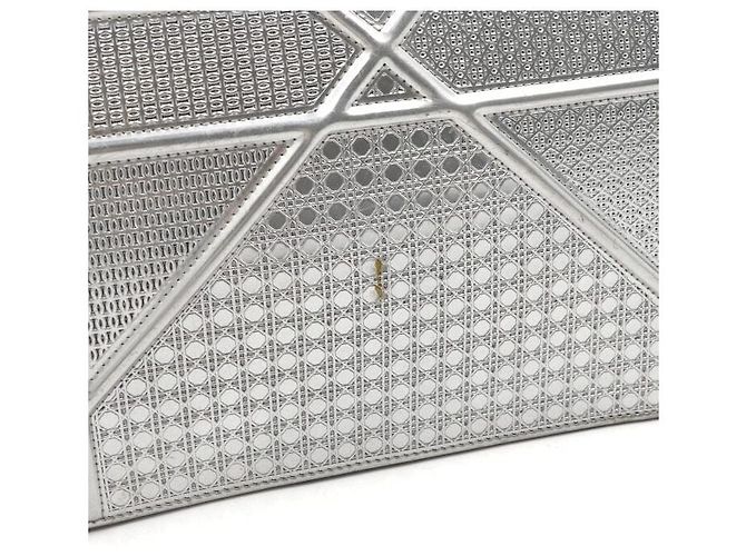 Borsa a tracolla e crossbody Diorama Silver Metallic Chain - vista 5