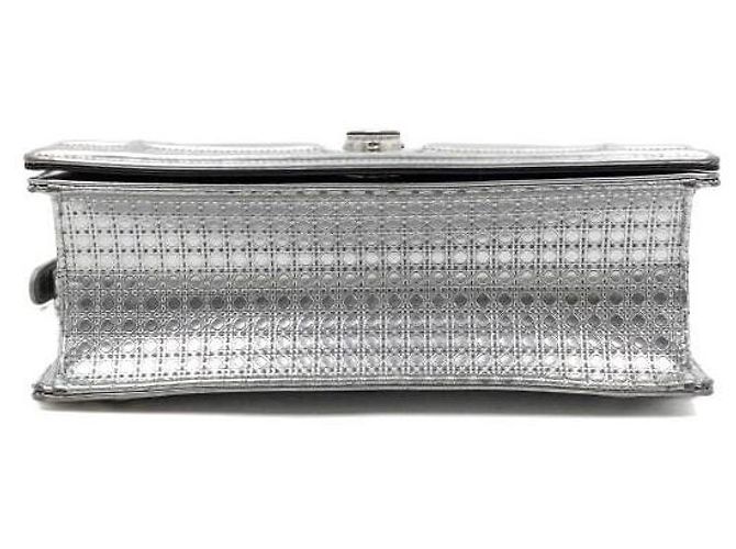 Borsa a tracolla e crossbody Diorama Silver Metallic Chain - vista 8