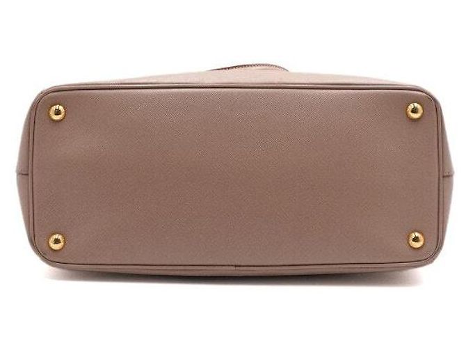 Prada Saffiano Lux Pink Double Zip Tote Bag - vista 6