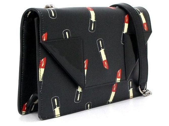 Saint Laurent Borsa a Spalla Lipstick Nero - vista 3