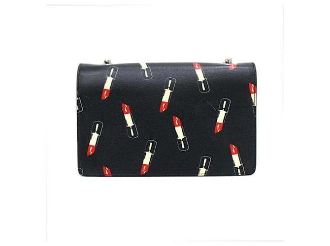 Saint Laurent Borsa a Spalla Lipstick Nero - vista 4