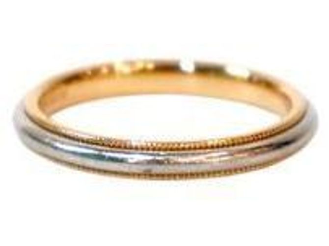 Tiffany & Co Milgrain-Ring aus Platin und Roségold - Ansicht 3