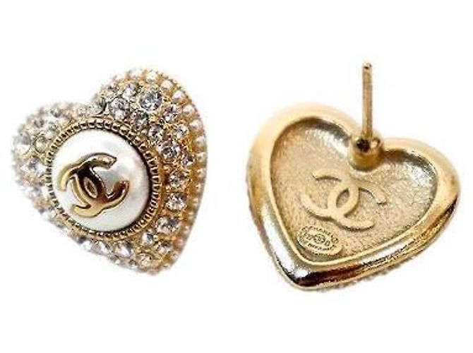 Chanel Orecchini a cuore in zircone cubico - vista 4