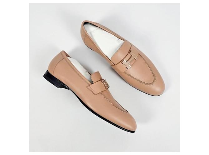 Hermès Mocassini da donna Beige Pellino Marrone - vista 10