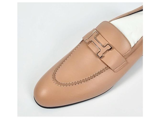 Hermès Mocassini da donna Beige Pellino Marrone - vista 12