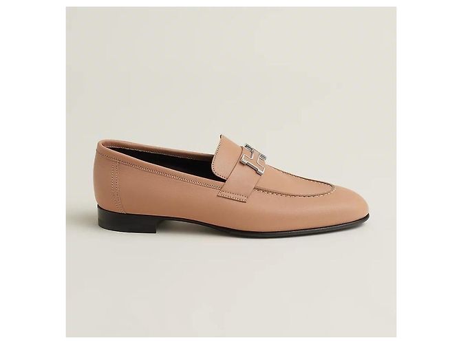 Hermès Mocassini da donna Beige Pellino Marrone - vista 4