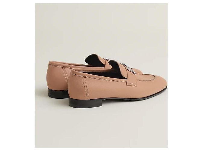 Hermès Mocassini da donna Beige Pellino Marrone - vista 5