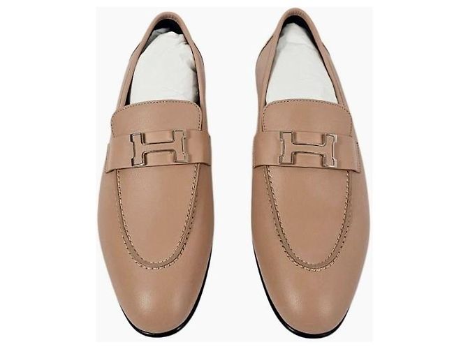 Hermès Mocassini da donna Beige Pellino Marrone - vista 7