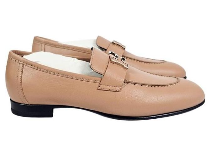 Hermès Mocassini da donna Beige Pellino Marrone - vista 9