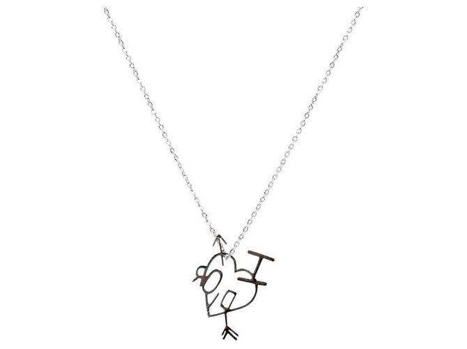 Dior Collana Cupid Heart in argento - vista 2