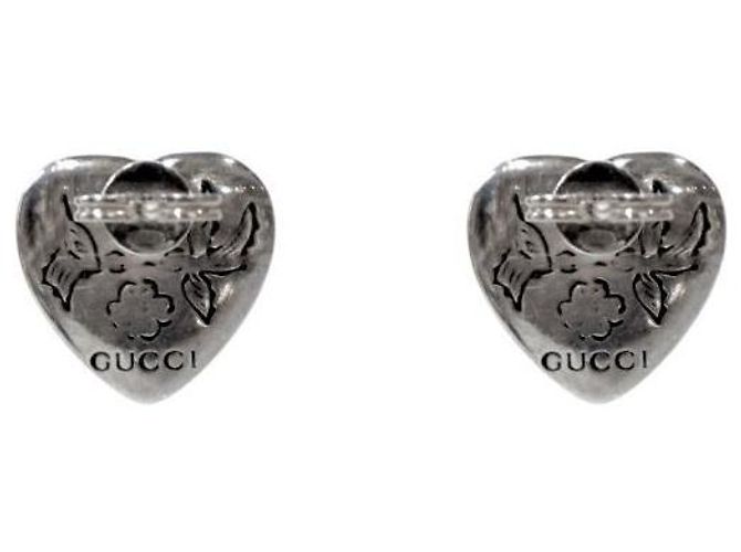 Gucci Orecchini Blind for Love in argento - vista 3