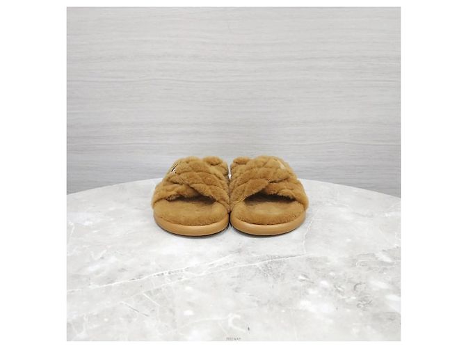 Louis Vuitton Pantofola Mule Bliss Comford Camel Marrone - vista 2