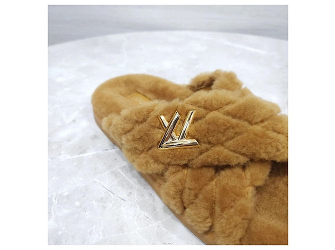 Louis Vuitton Pantofola Mule Bliss Comford Camel Marrone - vista 6