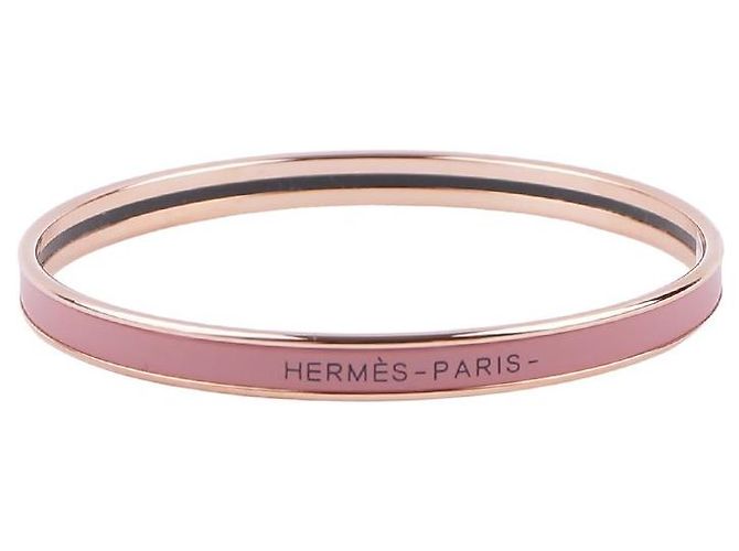 Hermès Extra Narrow Bangle Pink - view 5