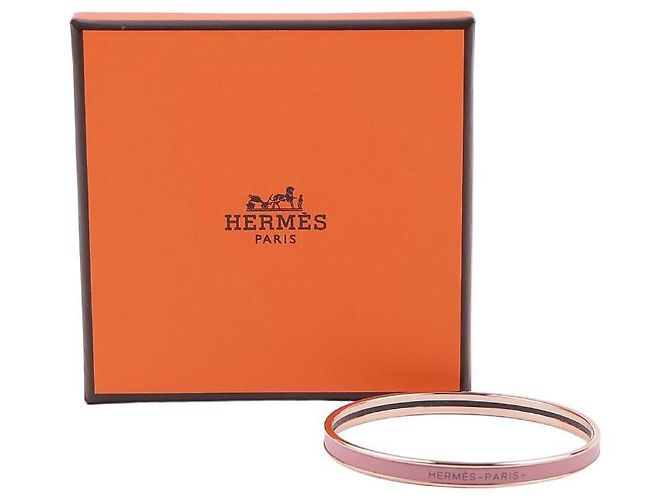 Hermès Extra Narrow Bangle Pink - view 7