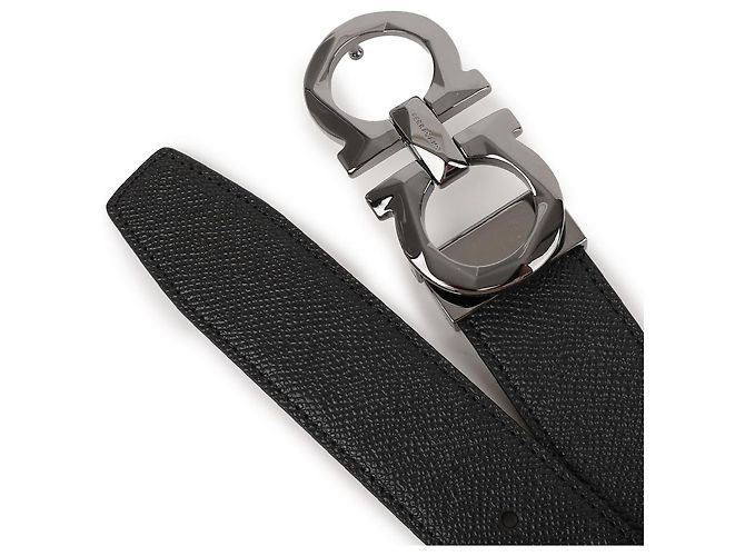 Salvatore Ferragamo Reversible Gancini Belt Black - view 6