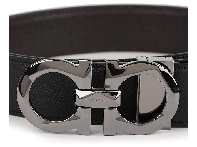 Salvatore Ferragamo Reversible Gancini Belt Black - view 8