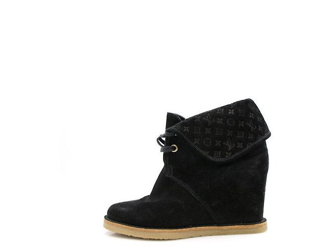 Louis Vuitton Botas Desert de ante Monogram para mujer Dorado - vista 2