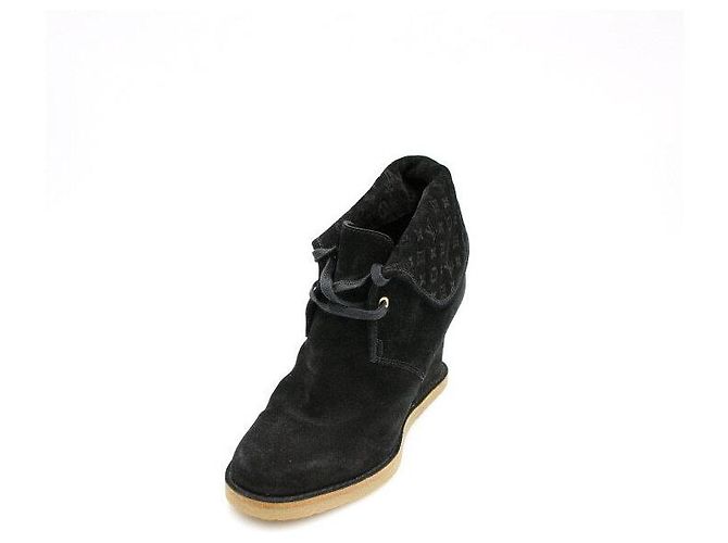 Louis Vuitton Botas Desert de ante Monogram para mujer Dorado - vista 3