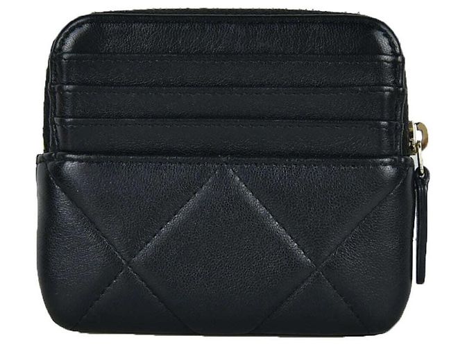 Chanel 19 Chanel Portamonete con zip Nero - vista 3