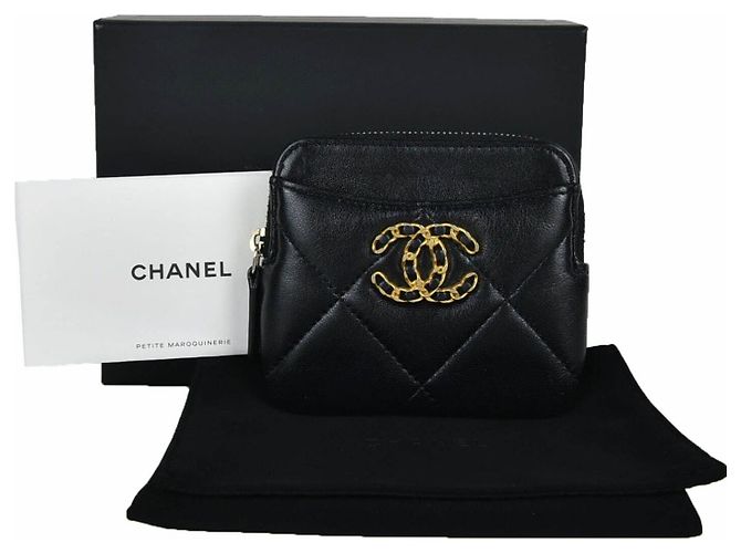 Chanel 19 Chanel Portamonete con zip Nero - vista 6