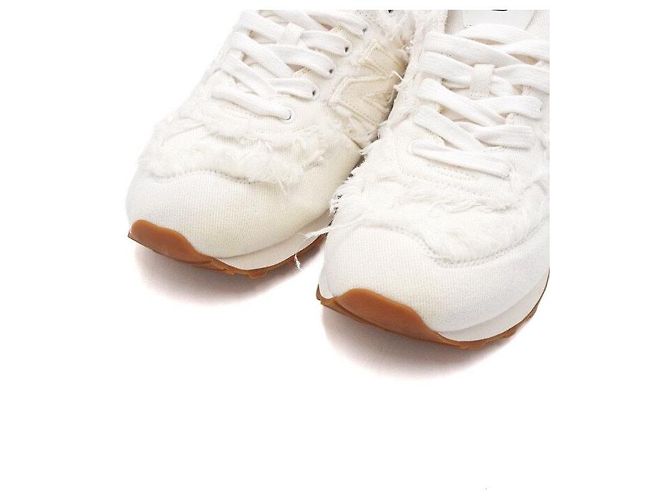 Miu Miu Zapatillas New Balance Denim White Blanco - vista 5