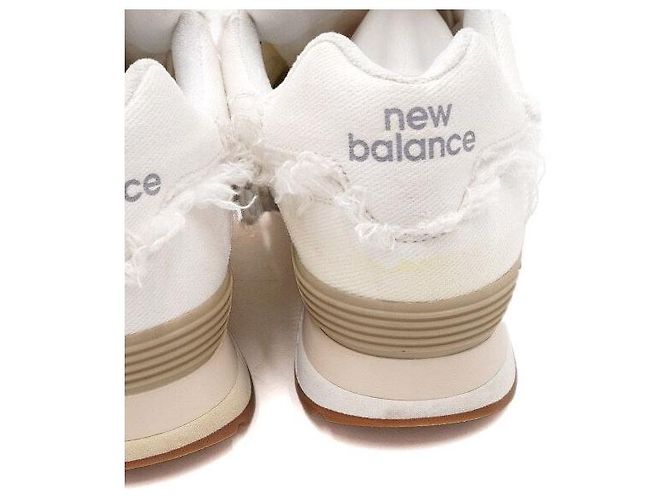 Miu Miu Zapatillas New Balance Denim White Blanco - vista 8